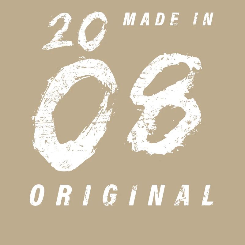 Made In 2008 Original Geburtstag Grunge Distressed