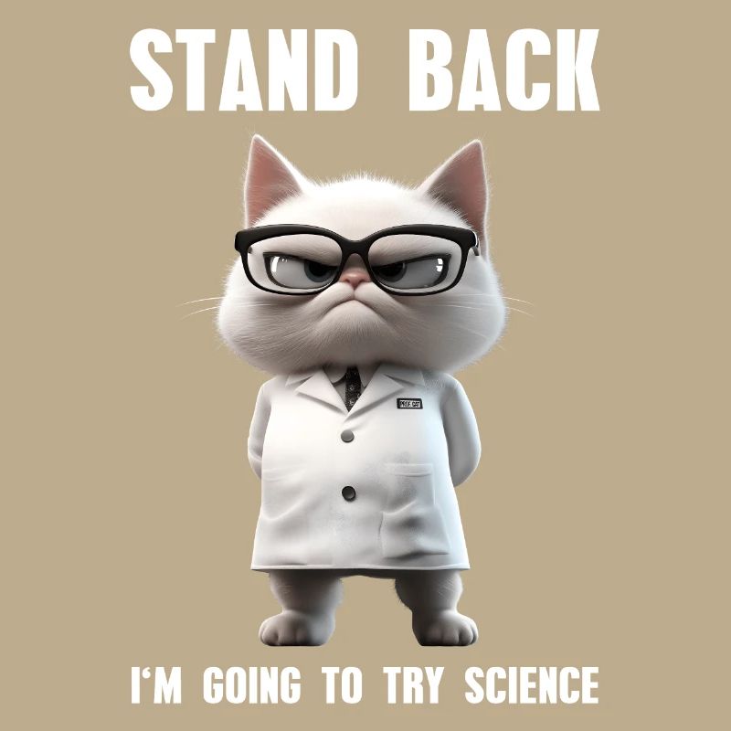 Je vais essayer Science Meme Science Cat