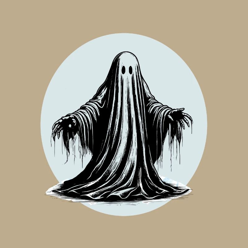 Cool graphic ghost design