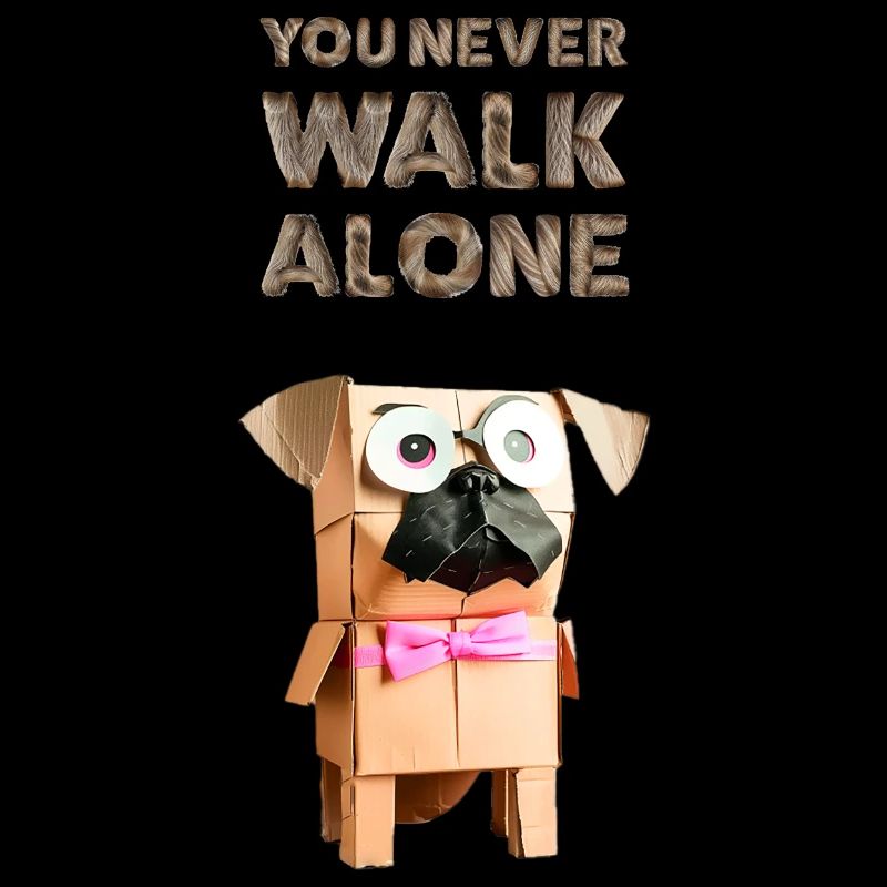 Dog says: You never walk alone
