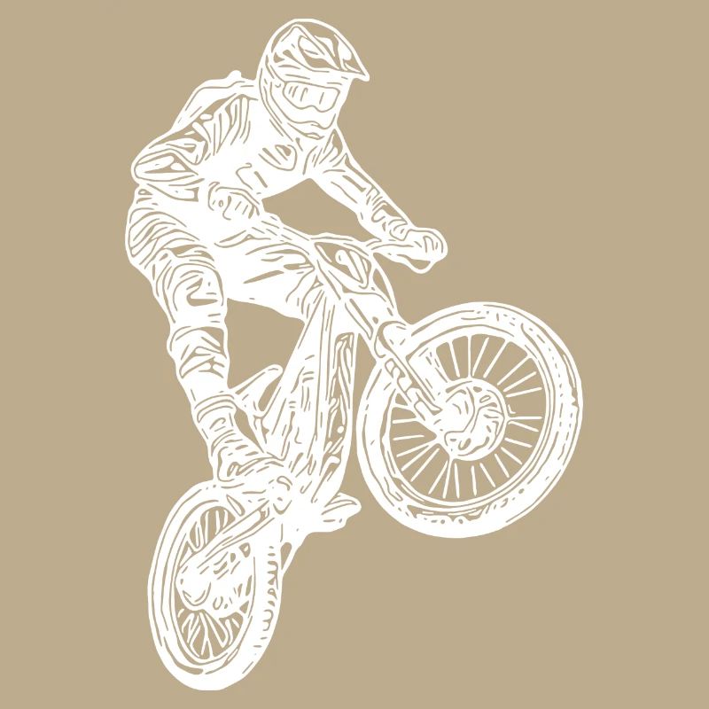 Cooler Radfahrer Springender Mountainbiker