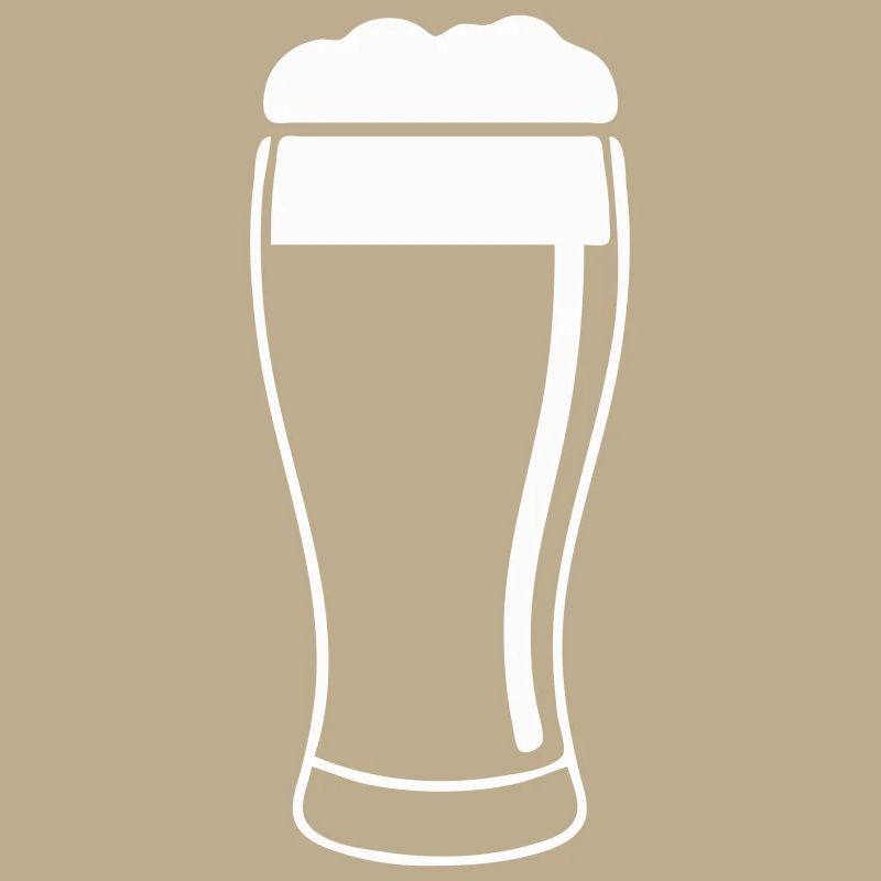 Bierglas mit Schaum