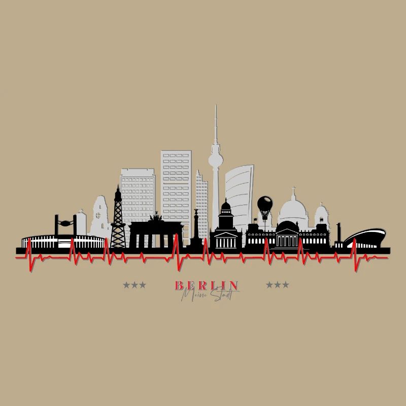 Berlin Design Geschenkidee skyline Berlin designed