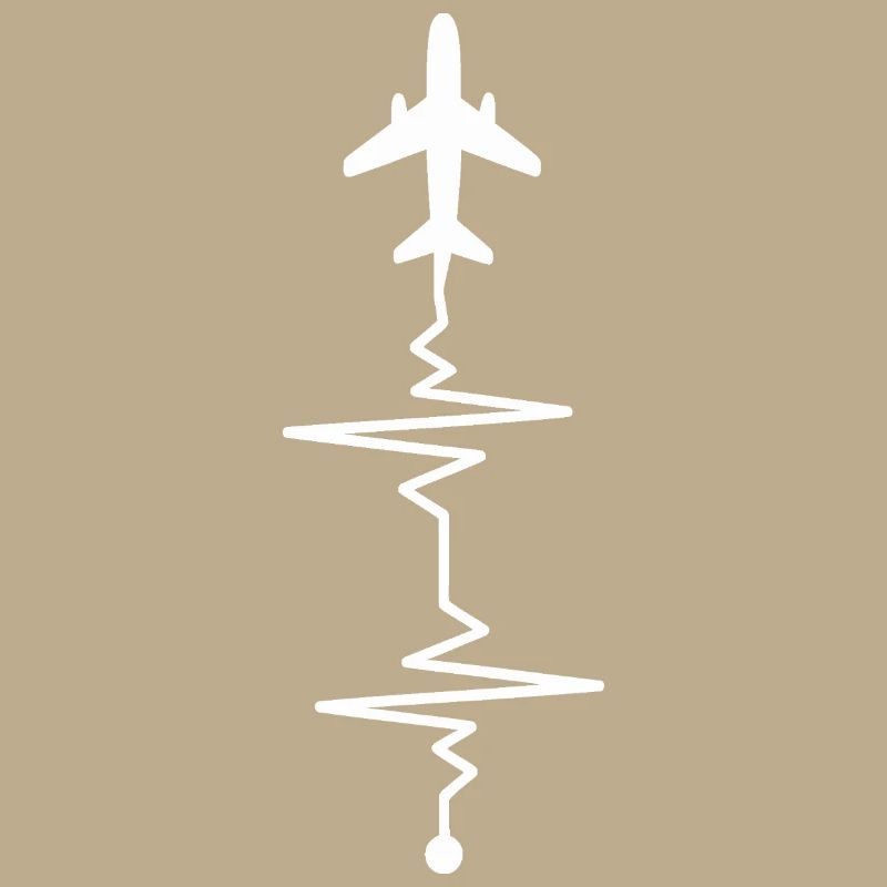 Air Flight Zigzag Sketch