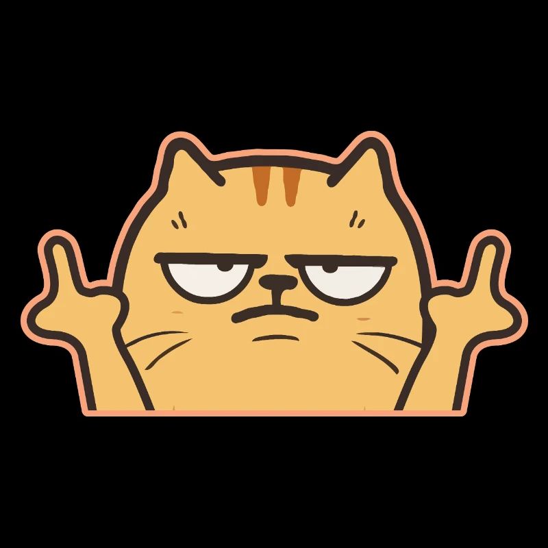 Middle Finger Cat