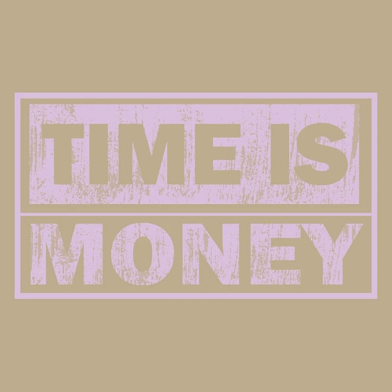 Zeit ist Geld Neon-Panel