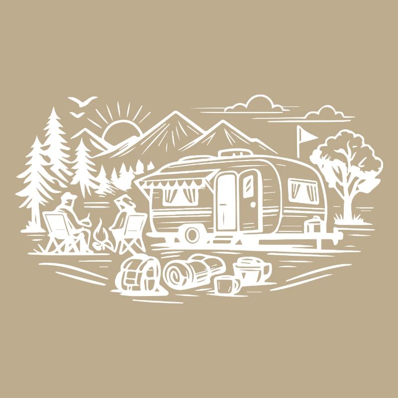 Camping Trailer Landscape