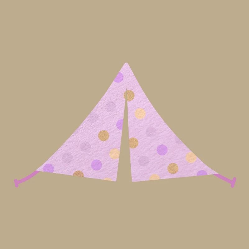 Zelt rosa Dots Punkte Camping Camper Mädchen