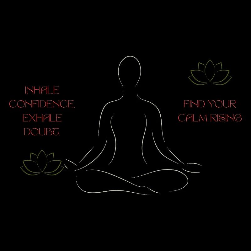 Lotus Meditation Line Art