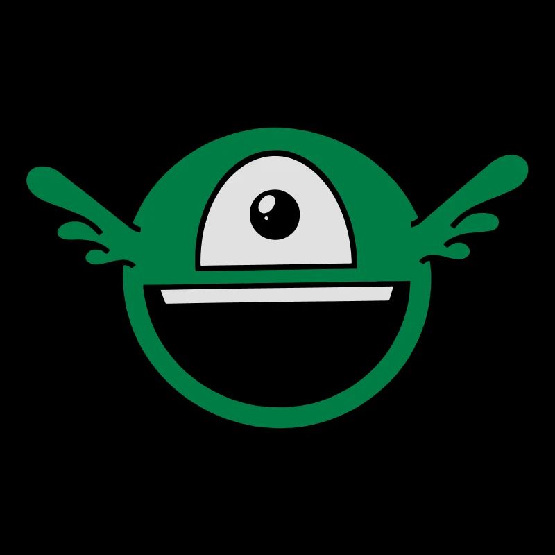 Funny one-eyed alien