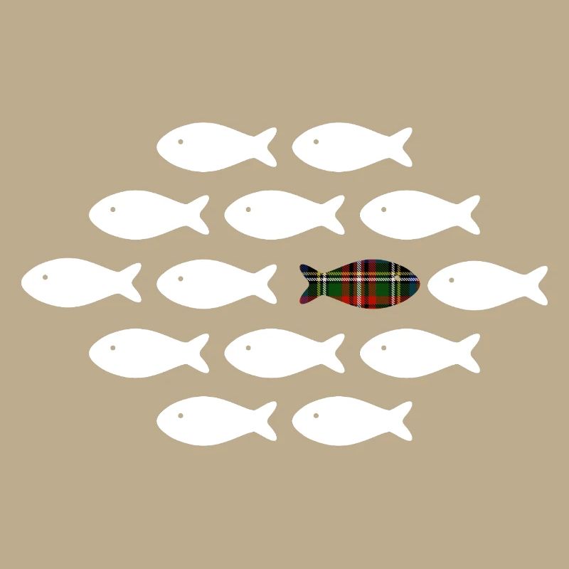 Unique Plaid Fish
