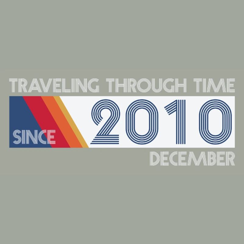 Funny Zeitreise Geburtstags Design December 2010