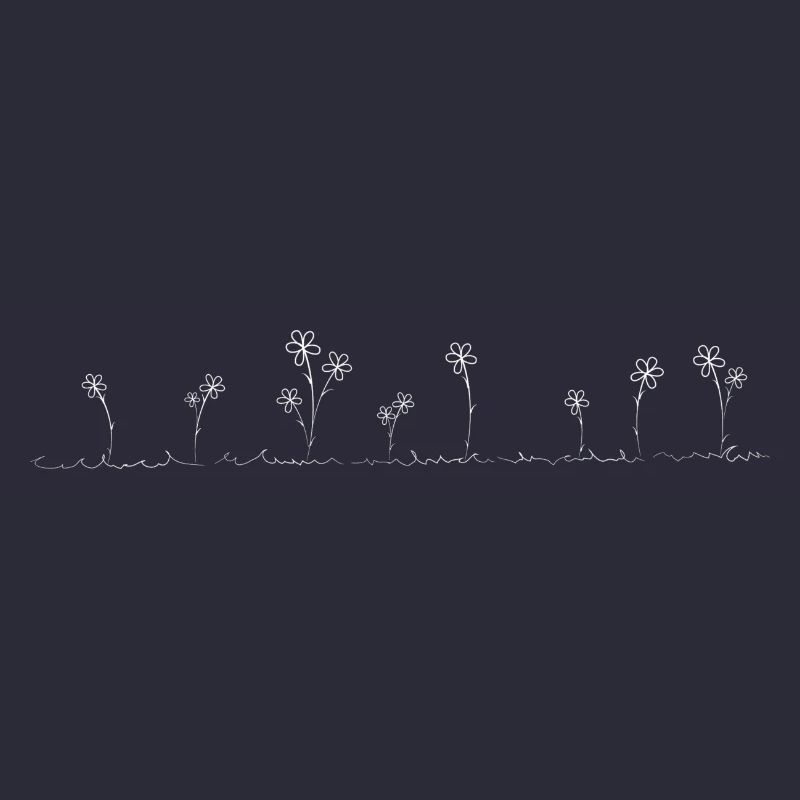 flower meadow white