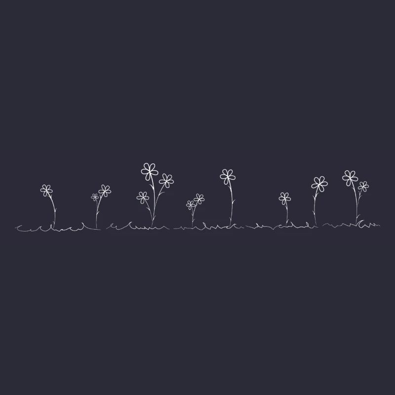 flower meadow white