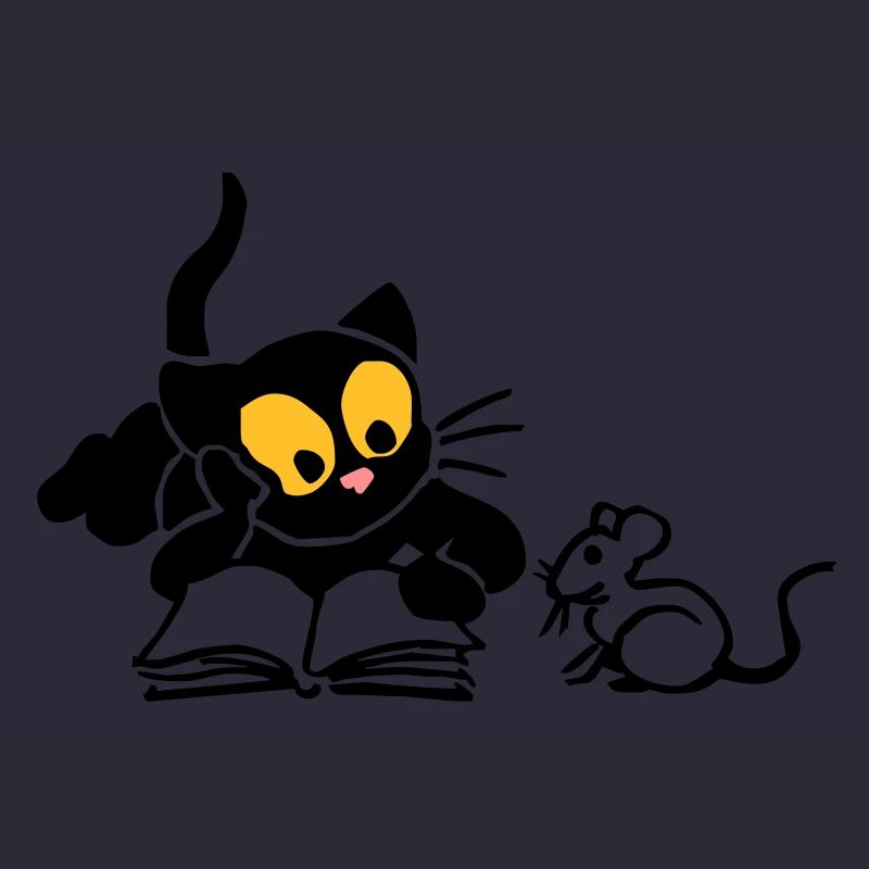 Kitten reading