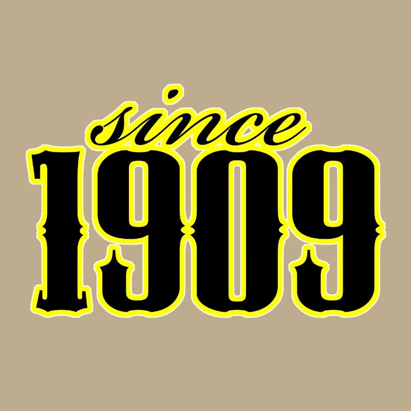 since 1909 (black)