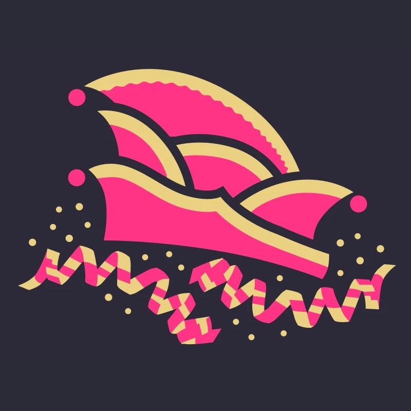 Fool's cap with streamers