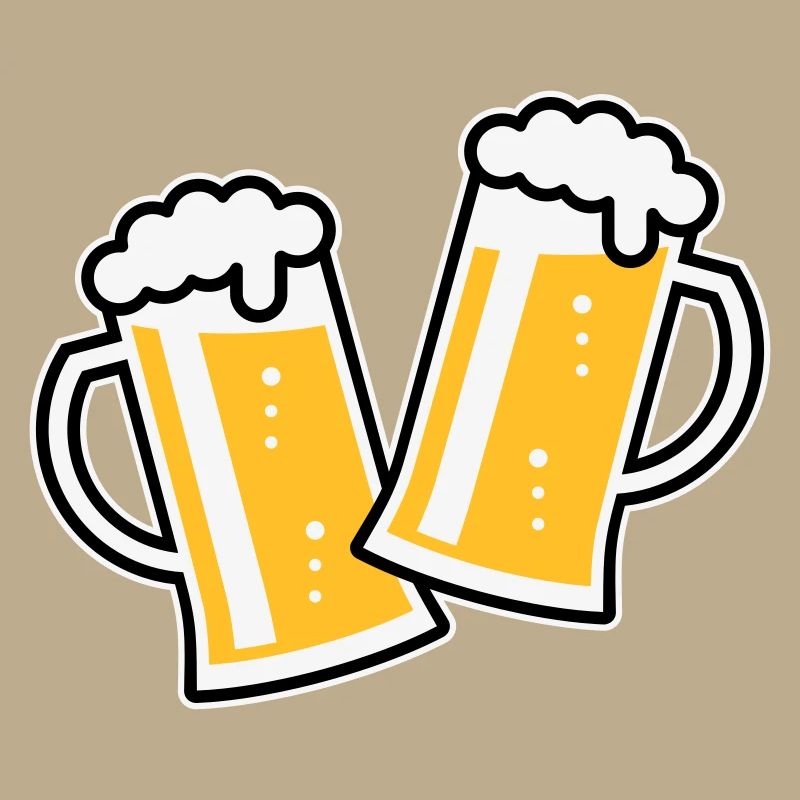 2 chopes à bière Toast (bière / chope à bière / 3C)