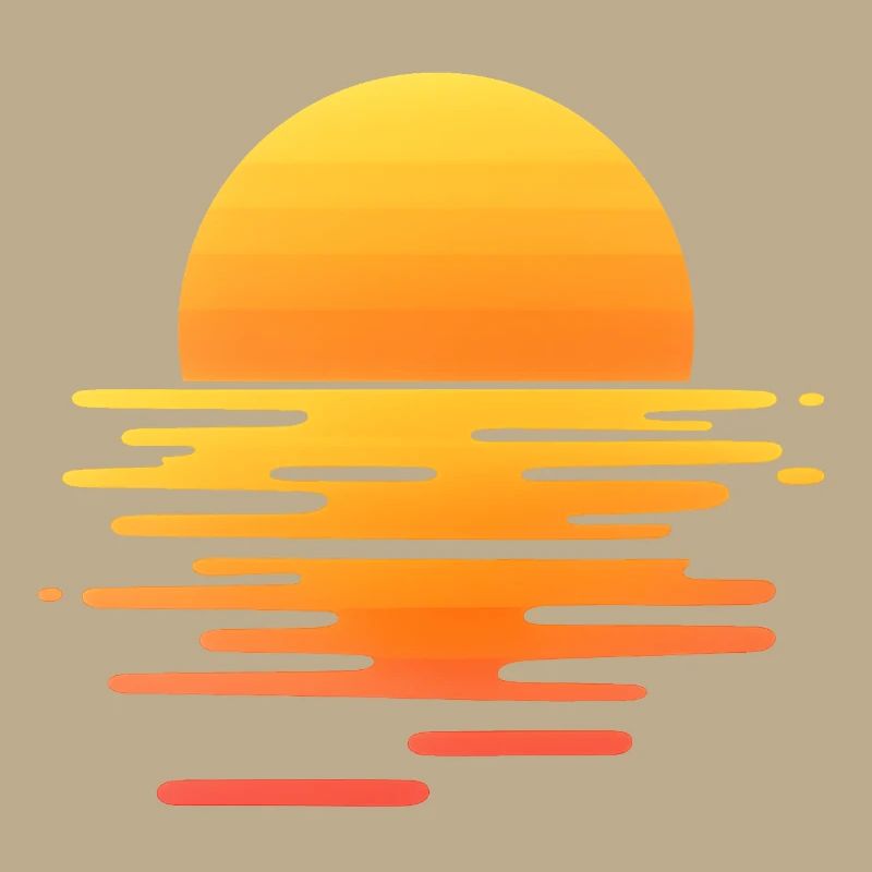 Retro sunset