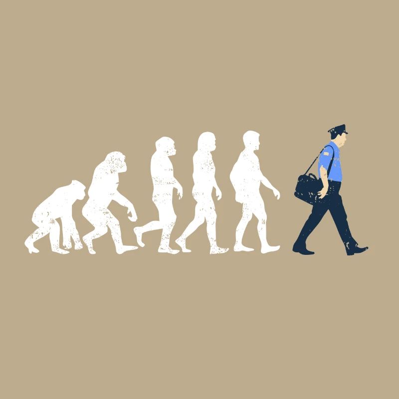 Postbote Evolution geschenk job beruf post brief