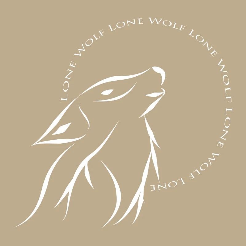 Loup solitaire blanc