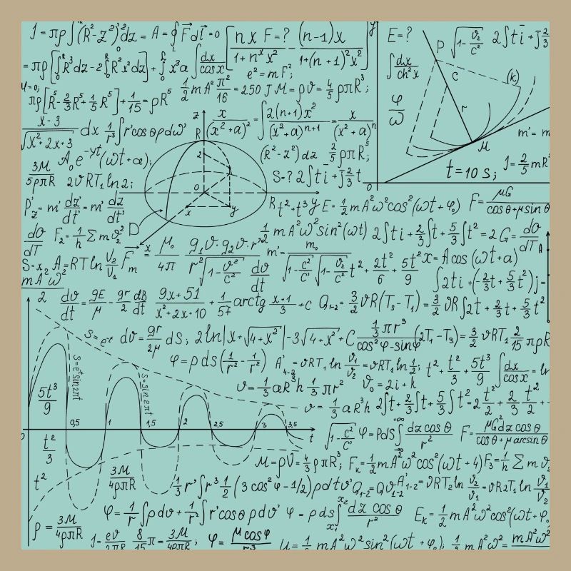 Math Equation Pattern, Math Formula Lover Gift