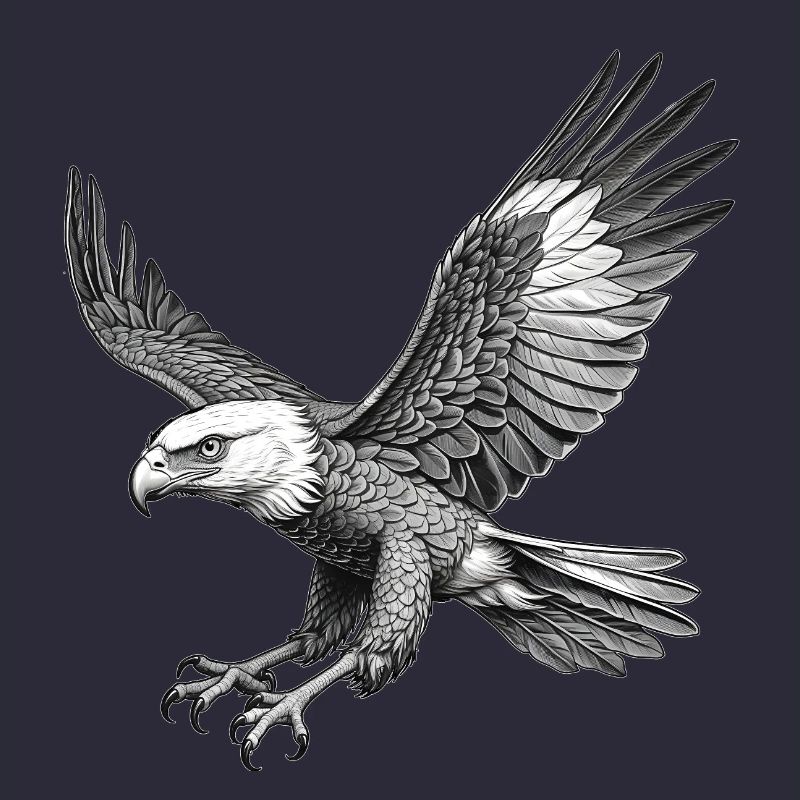 Aigle volant, Graphique