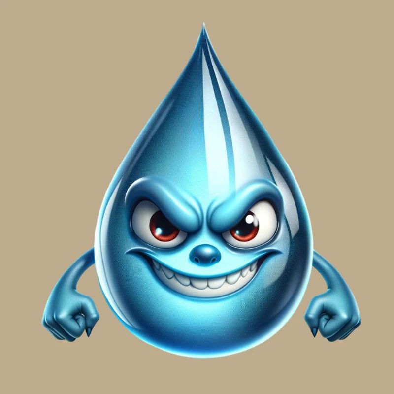 Böser Wassertropfen