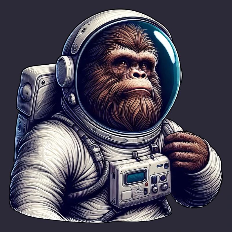 Astronaute gorille dans l’espace