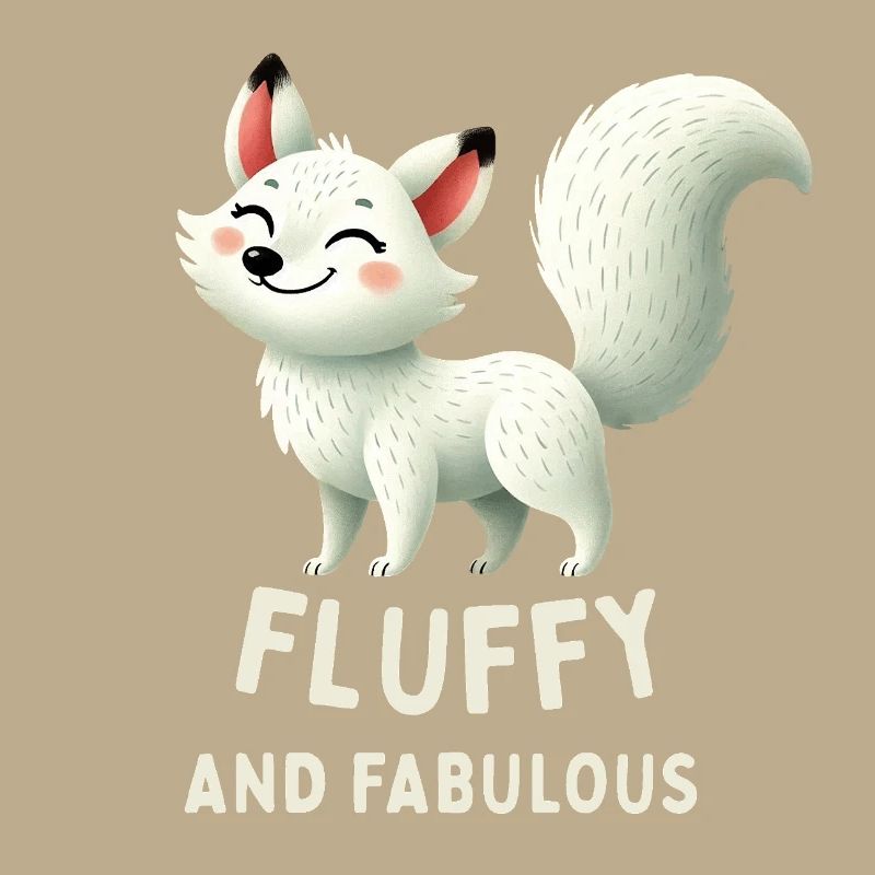 Fluffy White Fox