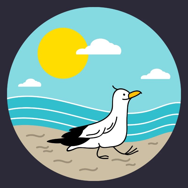 Möwe am Meer