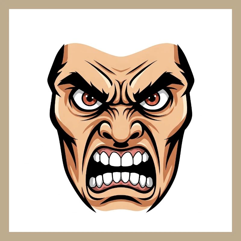 Die Essenz des Zorns: Eine explosive Grafik