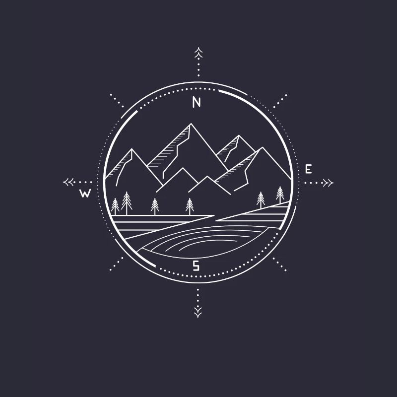 Berge Kompass