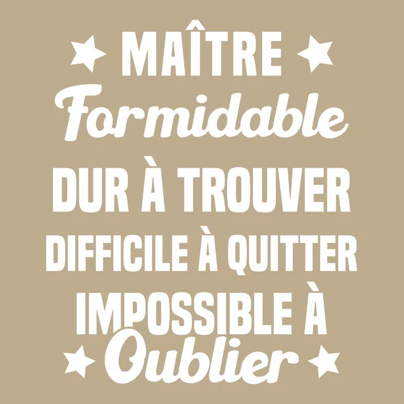 Maître Formidable Idée Cadeau Maître D'école