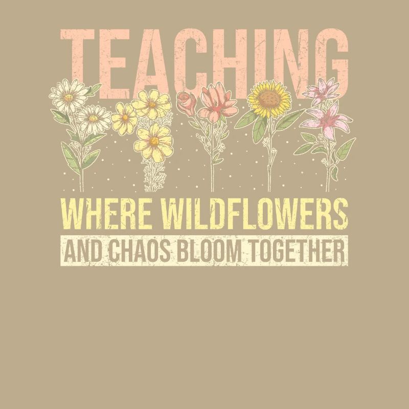 Enseignant Funny Flower Teaching