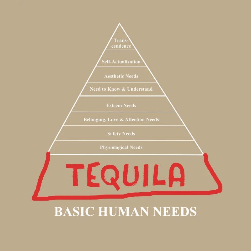 Tequila Basic Human Needs Pyramid Jeu de mots mexicain