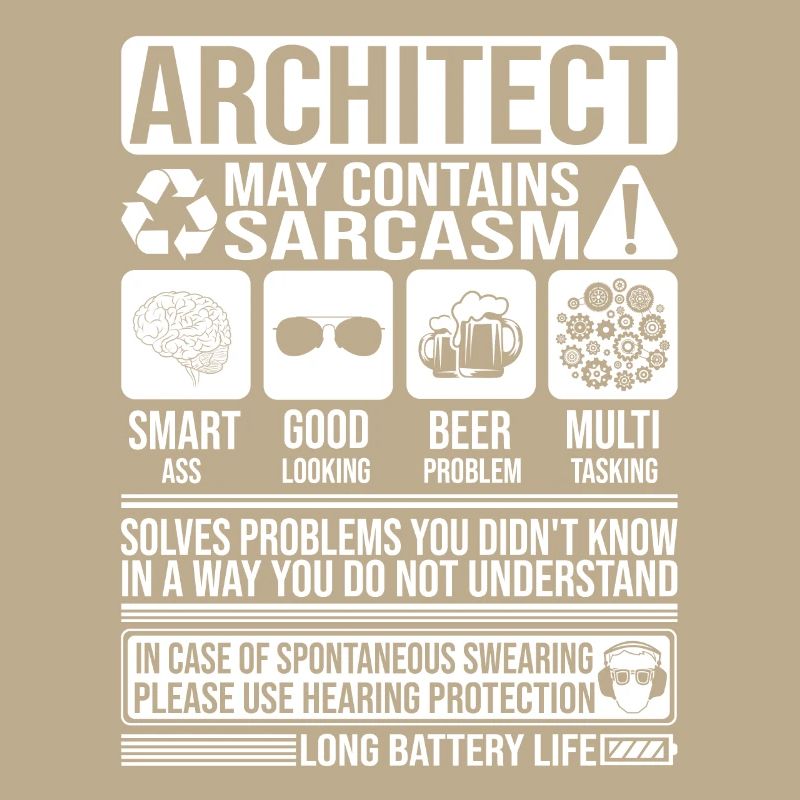 Architect Sarcasm funny Gift Architect