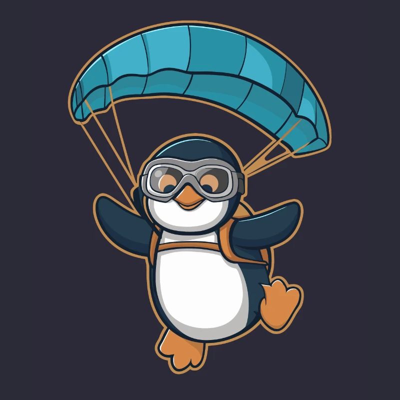 Parachutisme pingouin dans l’aventure