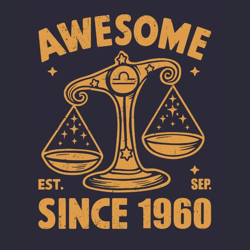 Awesome Since 1960 Libra Geburtstag