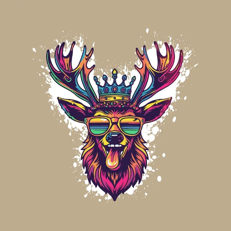Deer Comic Funny Party