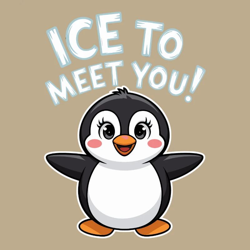 Jeu de mots pingouin mignon