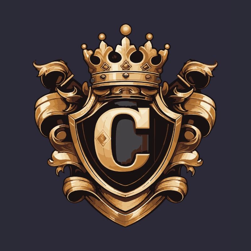 C Buchstabe Logo Krone