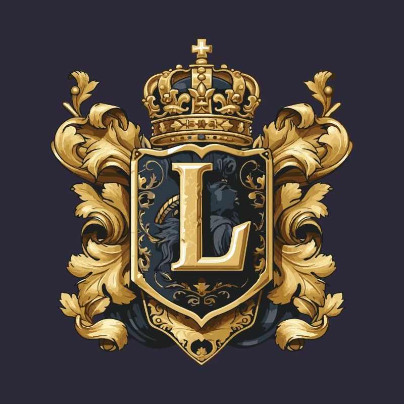 L Buchstabe Logo Krone