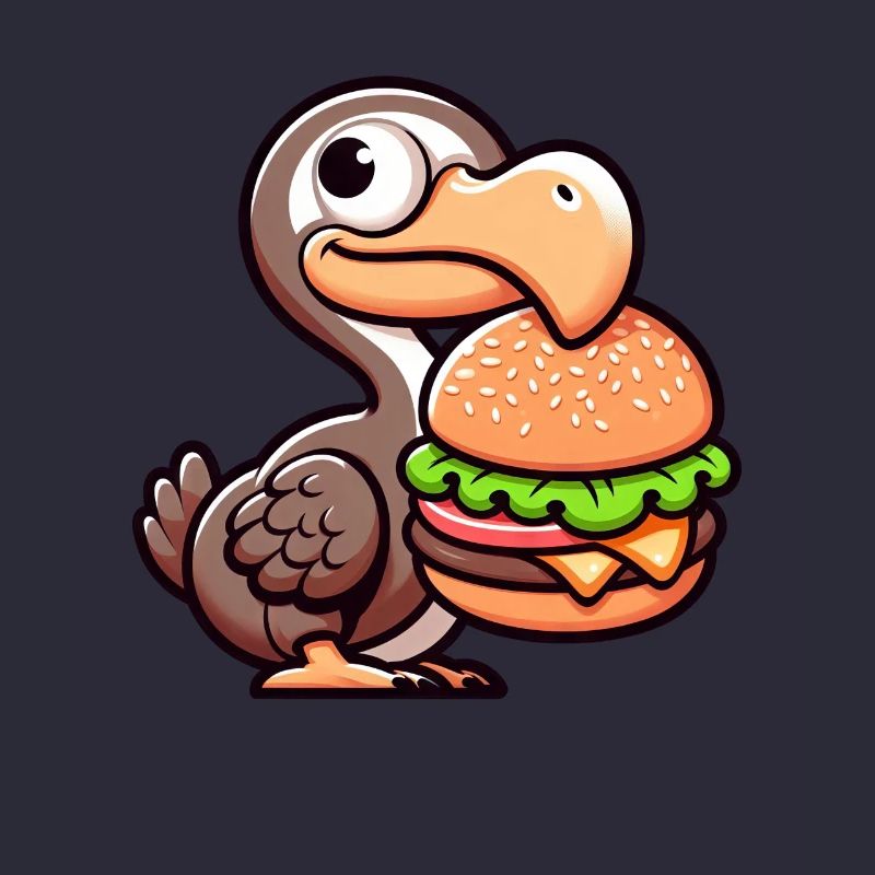 Skurriler Dodo Burger Chibi Hamburger