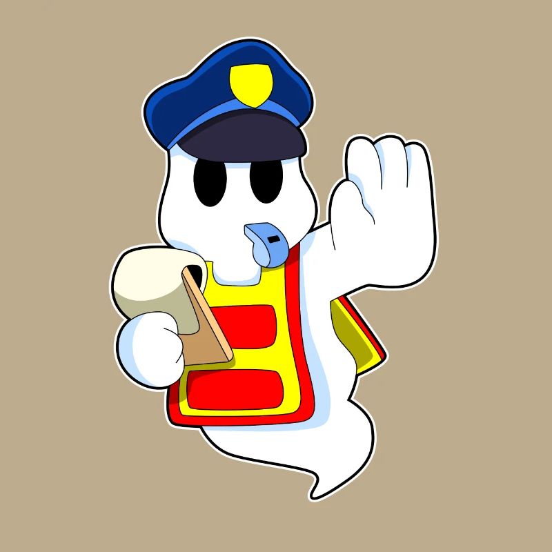 de policier avec sifflet