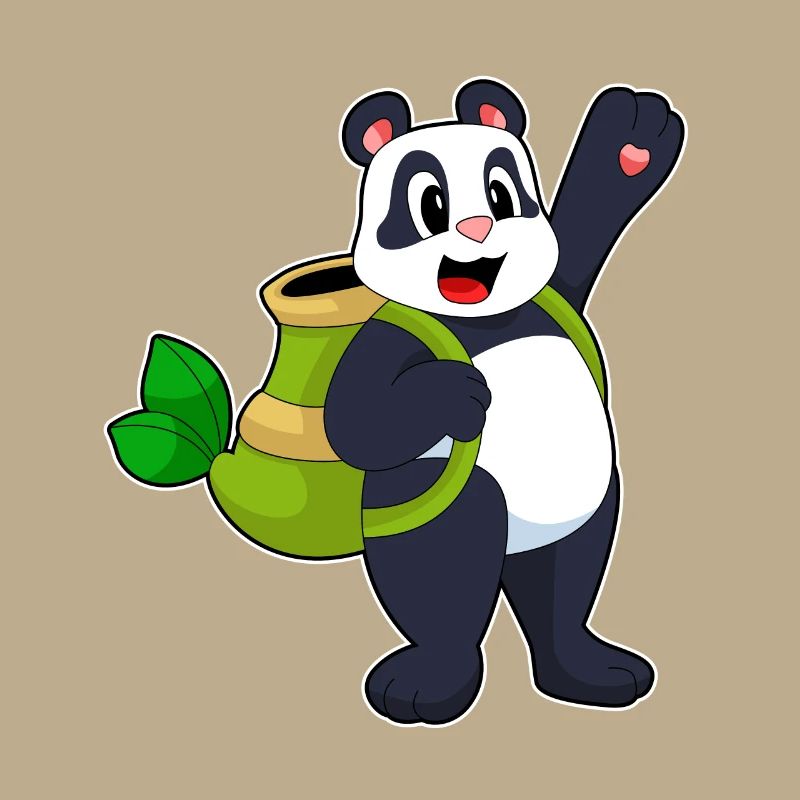 Panda Bamboo Backpack