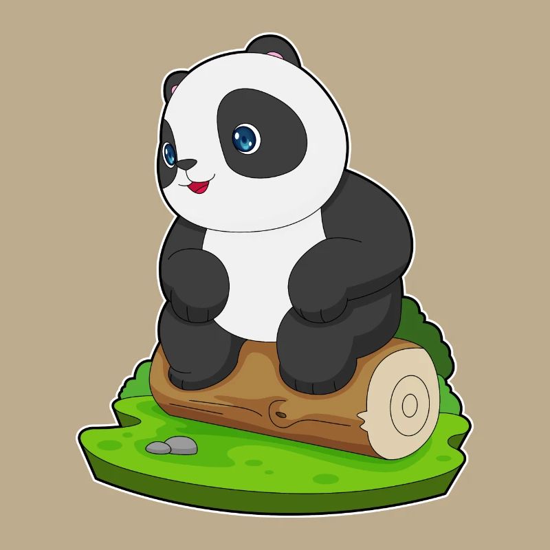 Panda Tree Trunk
