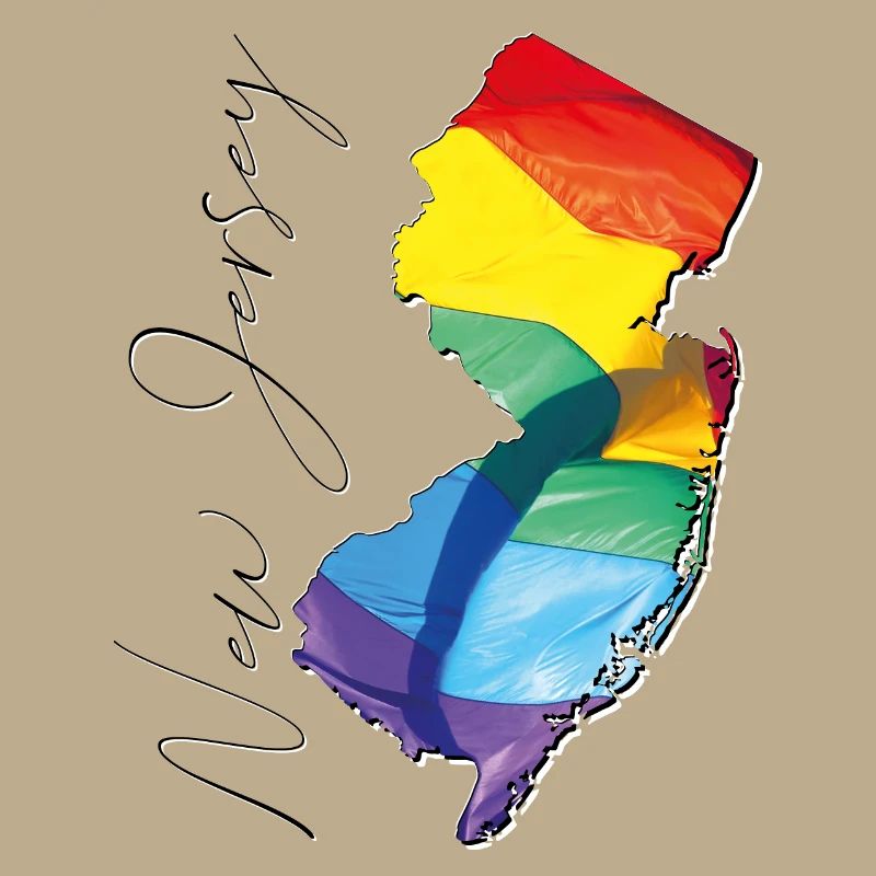 New Jersey (USA) | echte Flagge | LGBTQIA+ Script