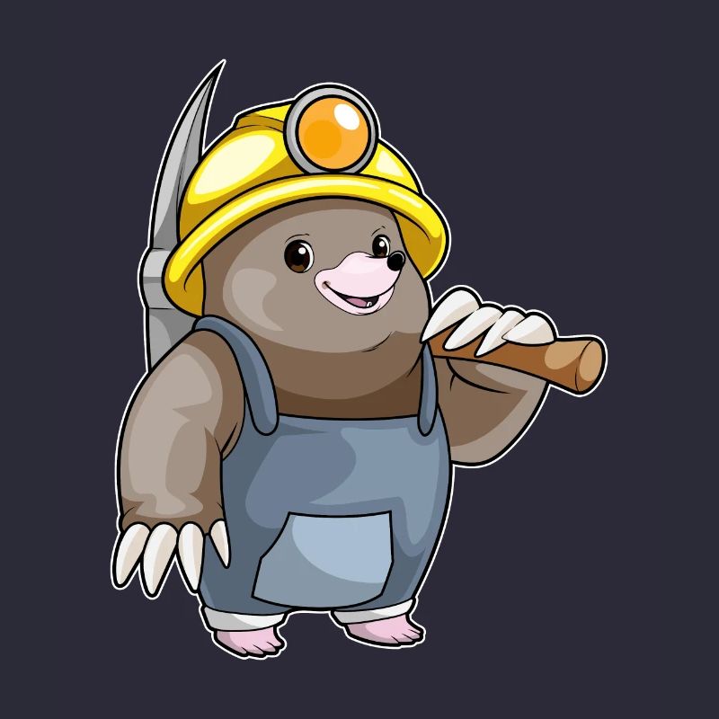 Mole Miner Pickaxe Mining