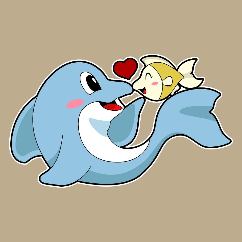 Dolphin Love Fish